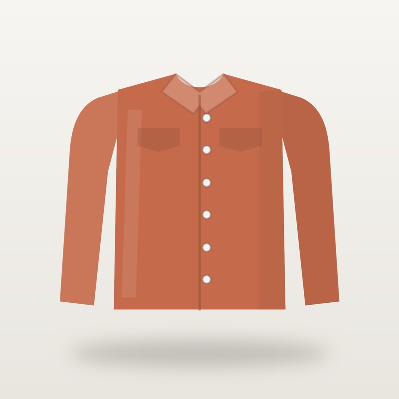 Merino Overshirt, Terracotta