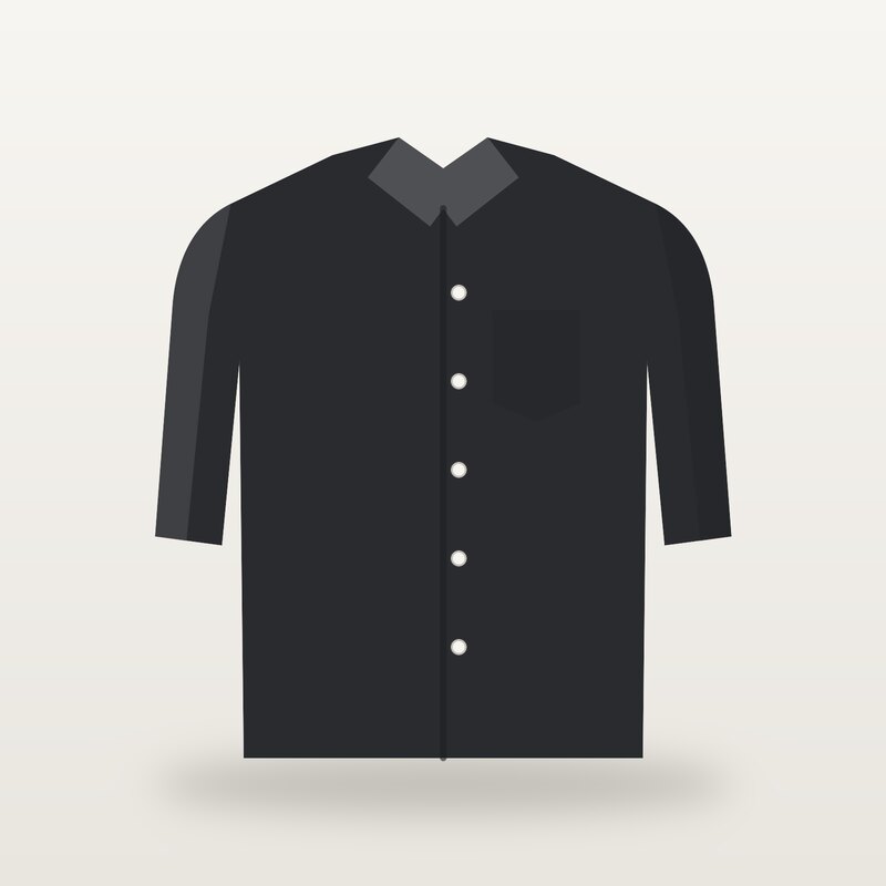 Wool Oxford Shirt, Black
