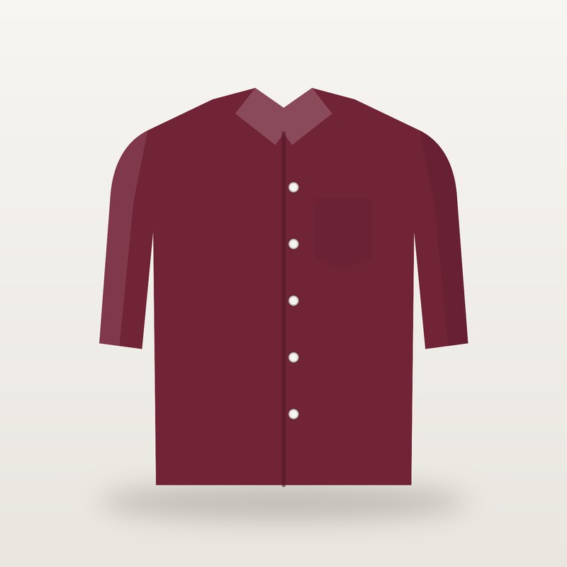 Linen Oxford Shirt, Burgundy