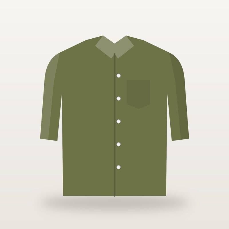 Cotton Oxford Shirt, Olive
