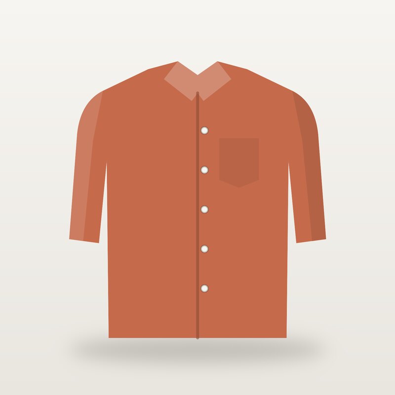 Wool Oxford Shirt, Terracotta
