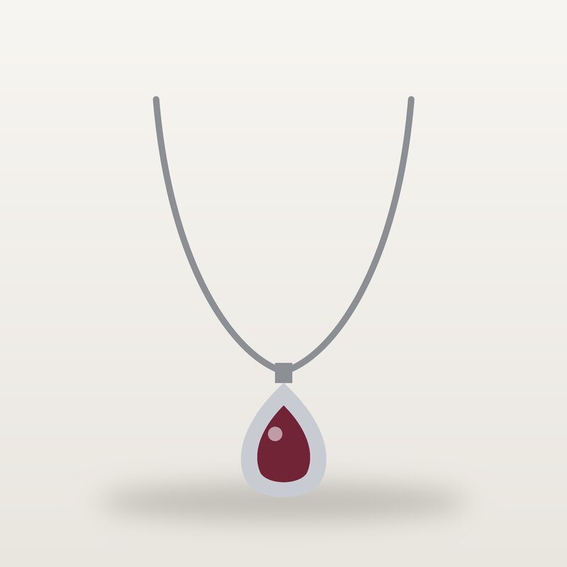 Minimal Pendant, Burgundy