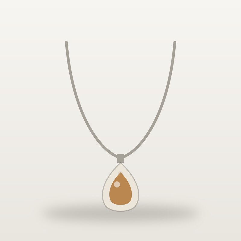 Pearl Pendant, Camel