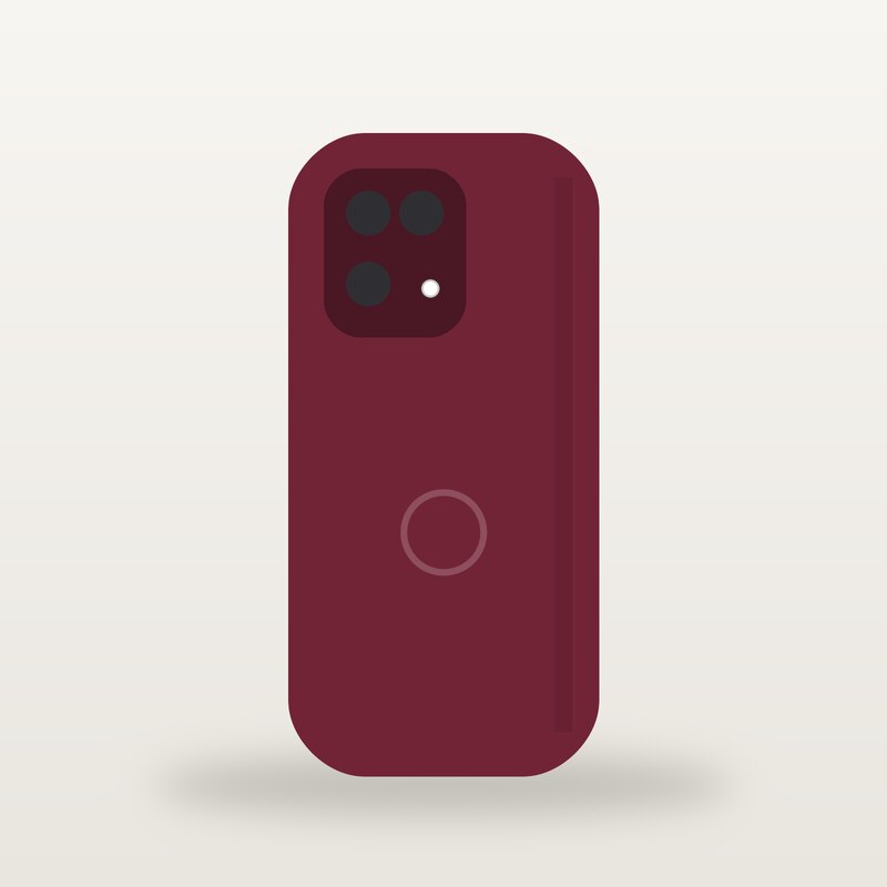 Fast-Charge Phone Case, Burgundy