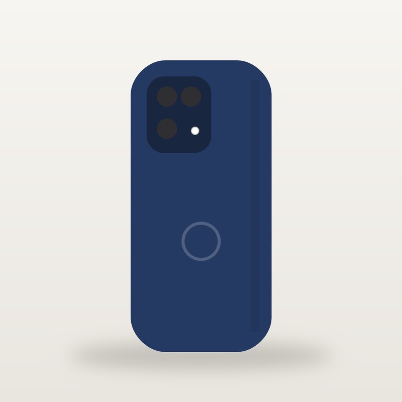 Compact Phone Case, Navy