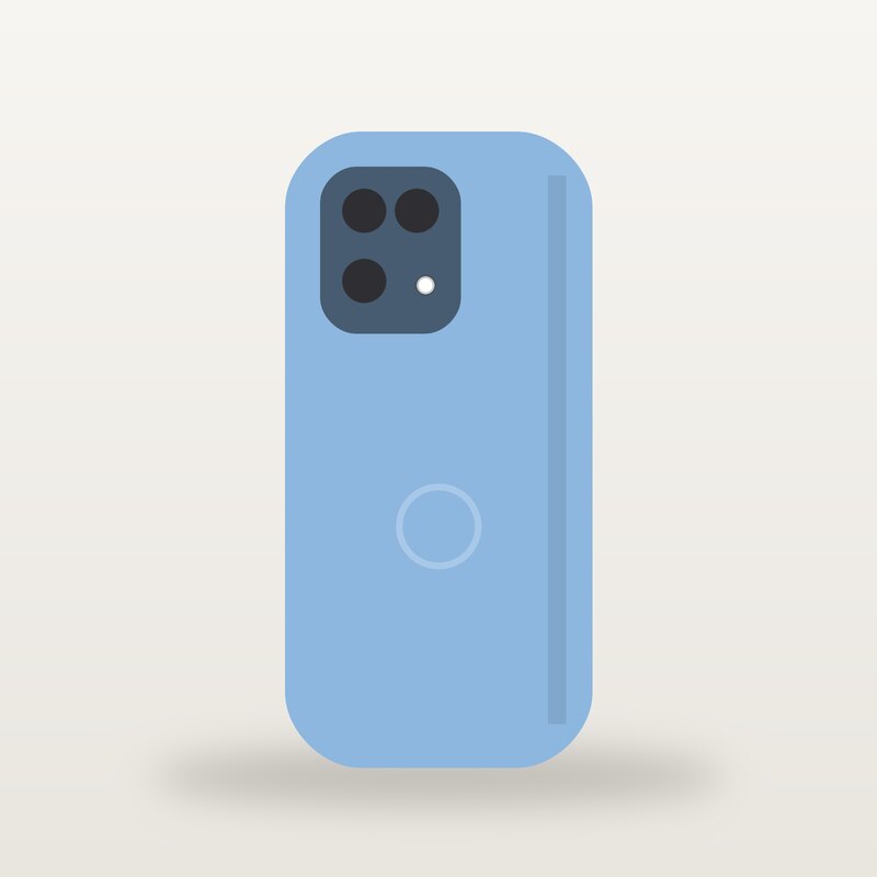 Magnetic Phone Case, Sky Blue
