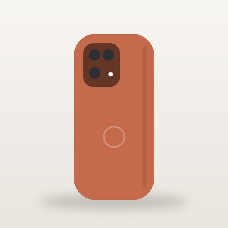 Magnetic Phone Case, Terracotta