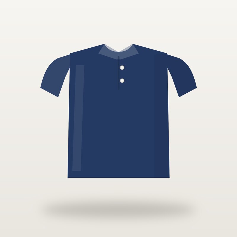 Merino Polo Shirt, Navy