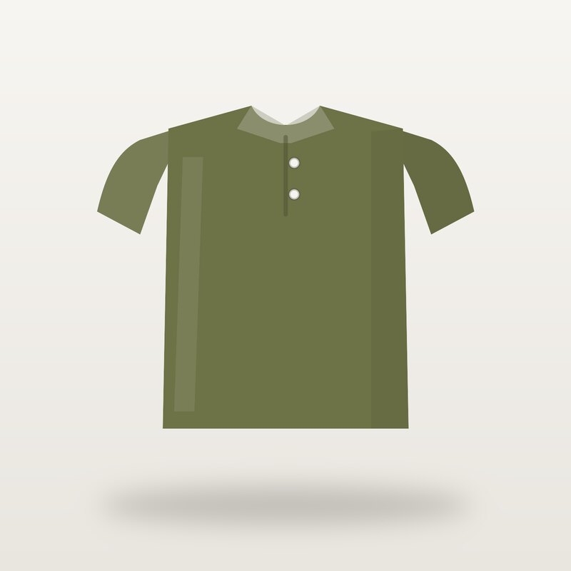 Wool Polo Shirt, Olive