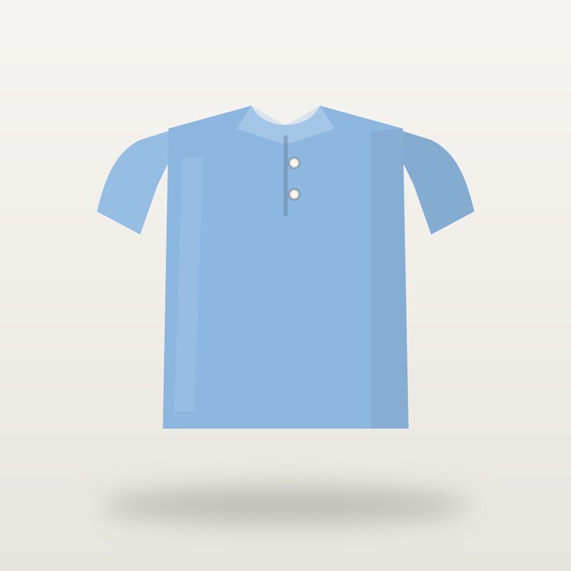 Cotton Polo Shirt, Sky Blue