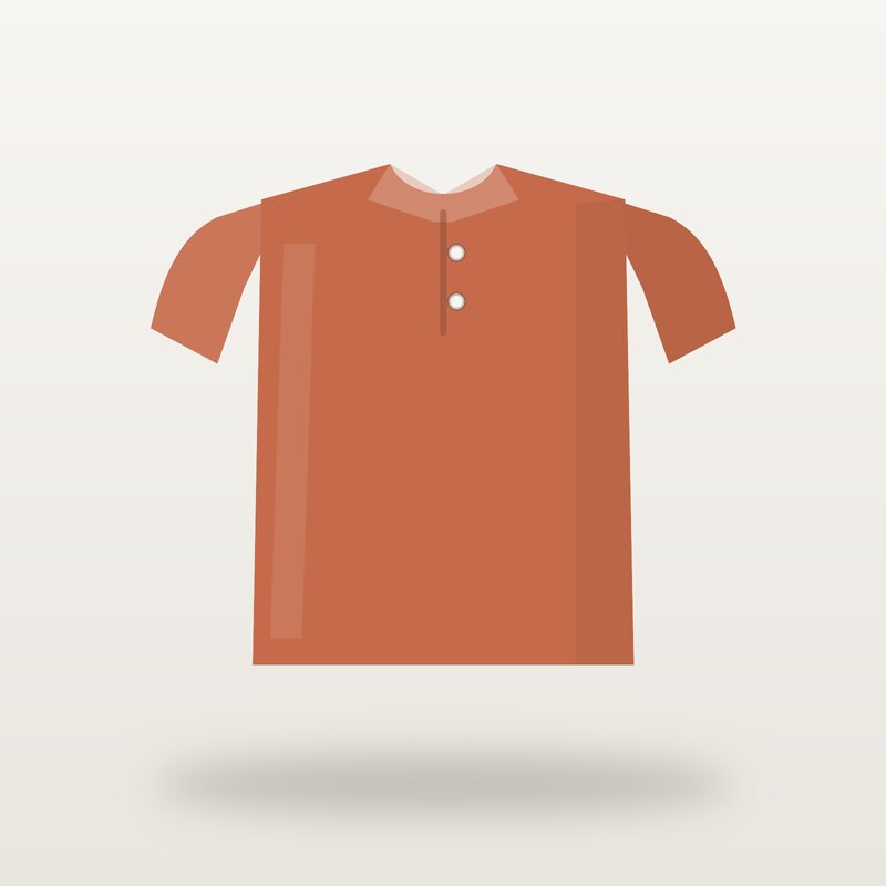 Cotton Polo Shirt, Terracotta