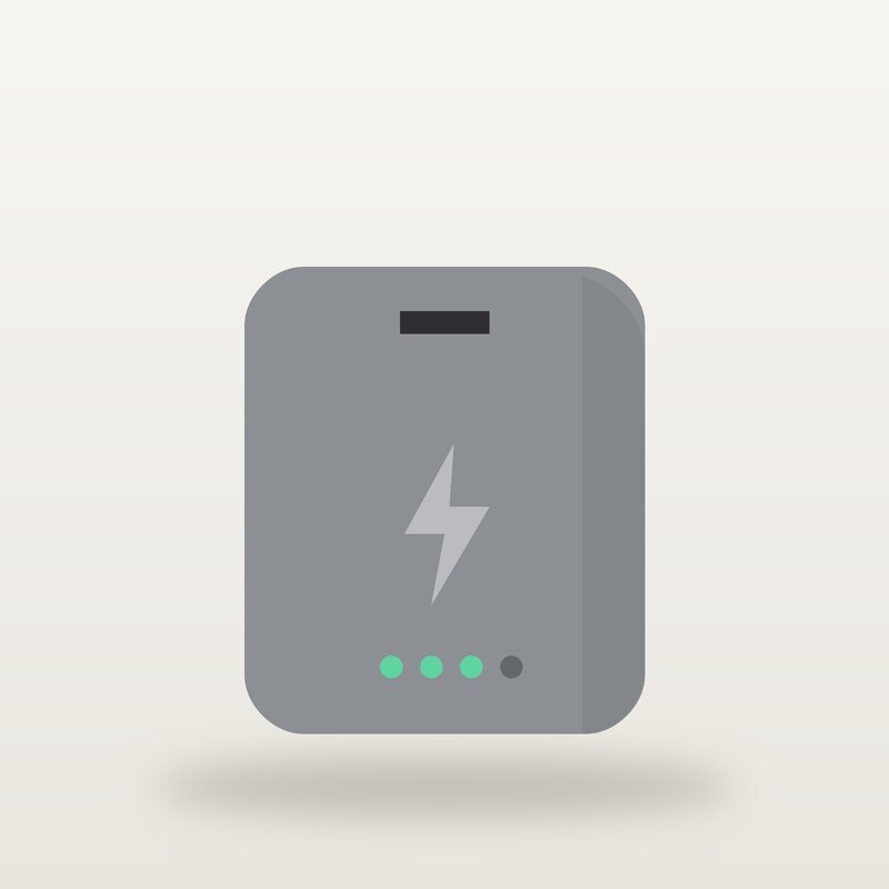 Compact Power Bank, Grey