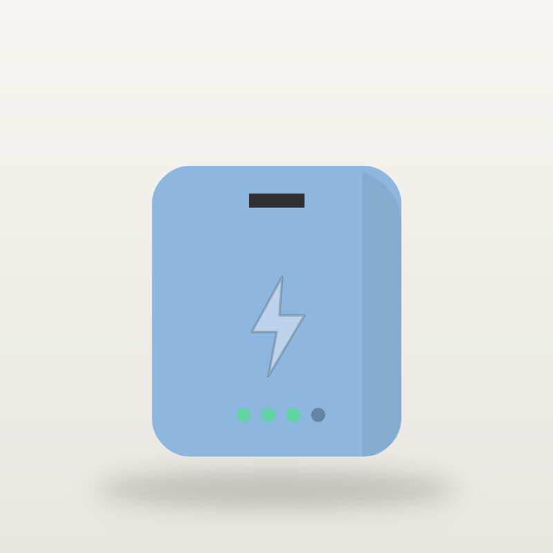 Fast-Charge Power Bank, Sky Blue