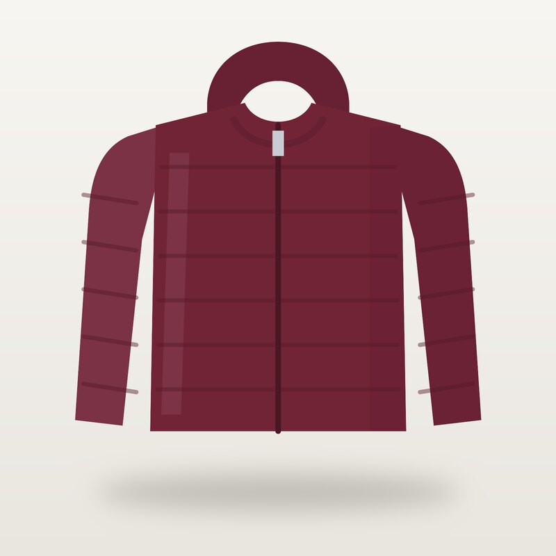 Organic Puffer Jacket, Burgundy