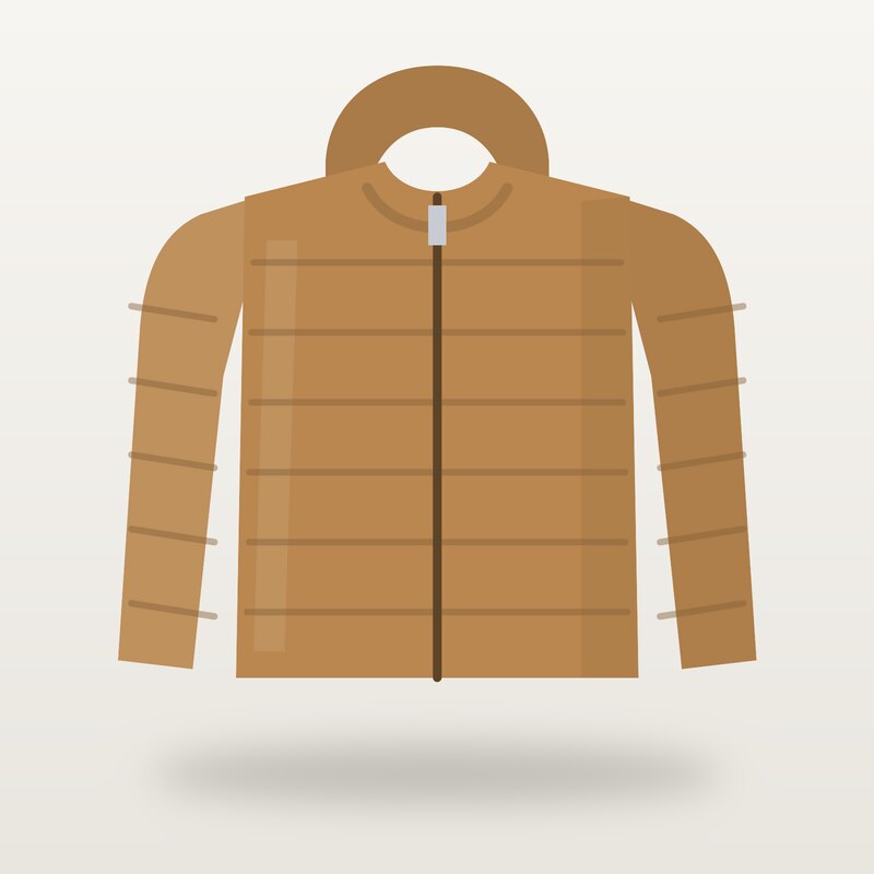 Cotton Puffer Jacket, Camel