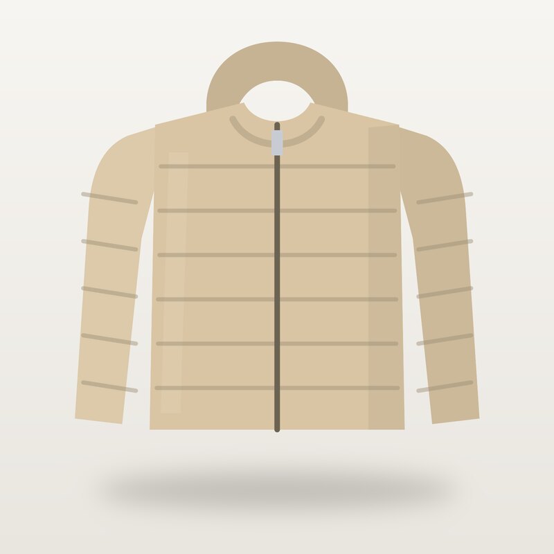 Fleece Puffer Jacket, Sand
