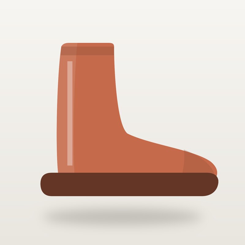 Fleece Rain Boots, Terracotta
