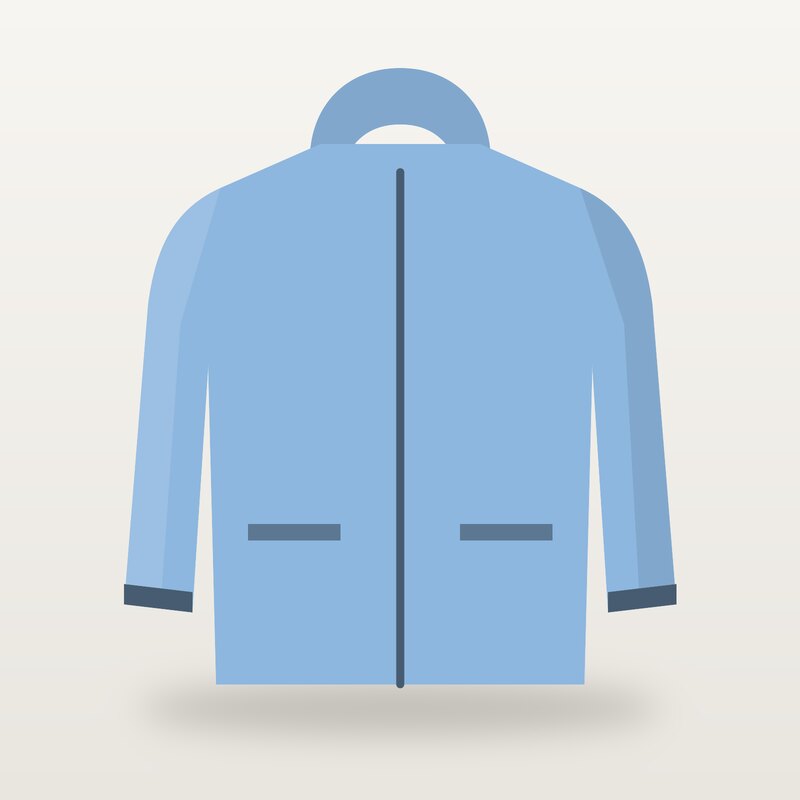 Windproof Rain Jacket, Sky Blue