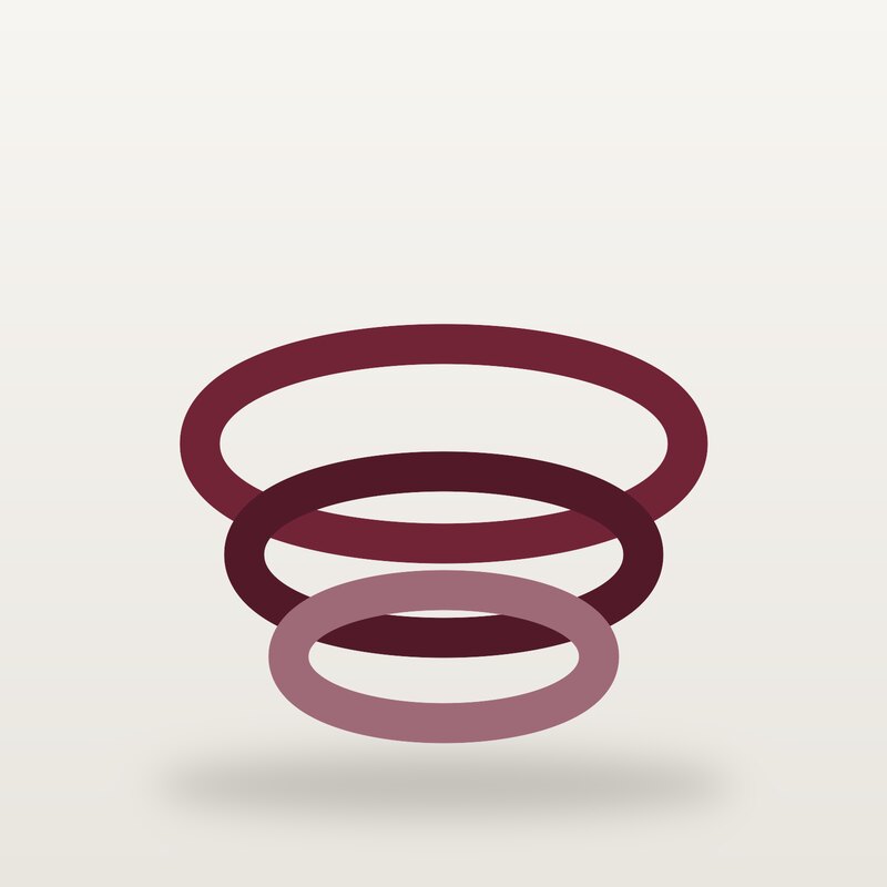 Dry-Fit Resistance Bands, Burgundy