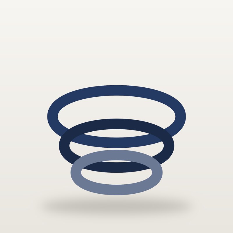 Recycled Resistance Bands, Navy