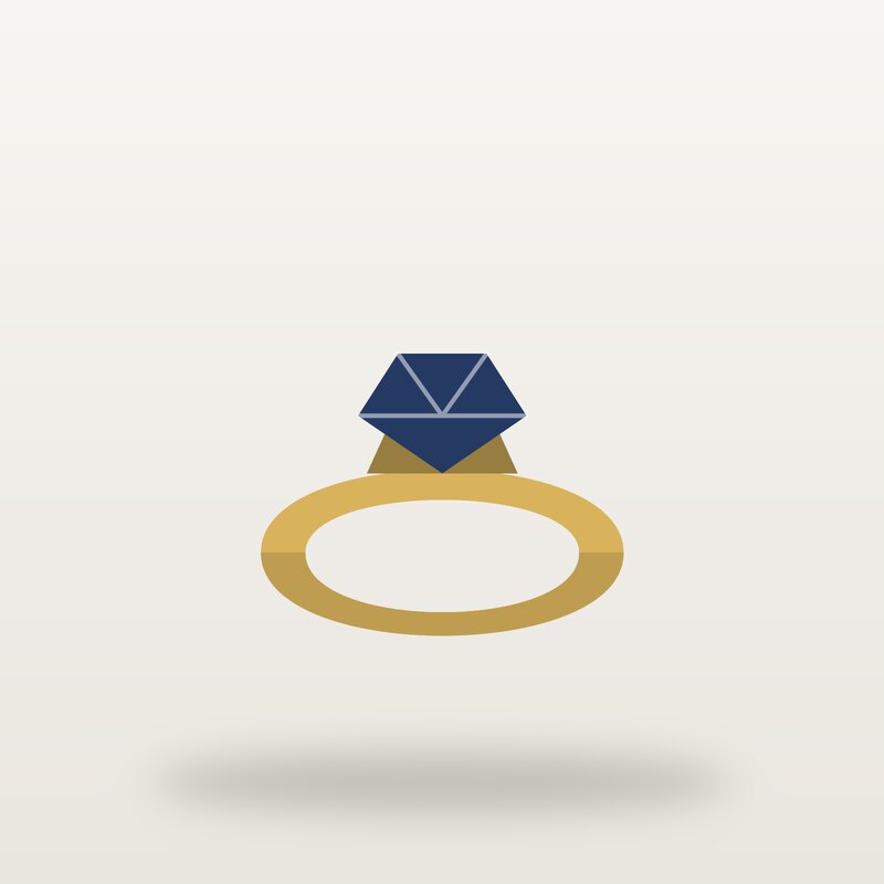 Gold-Plated Ring, Navy