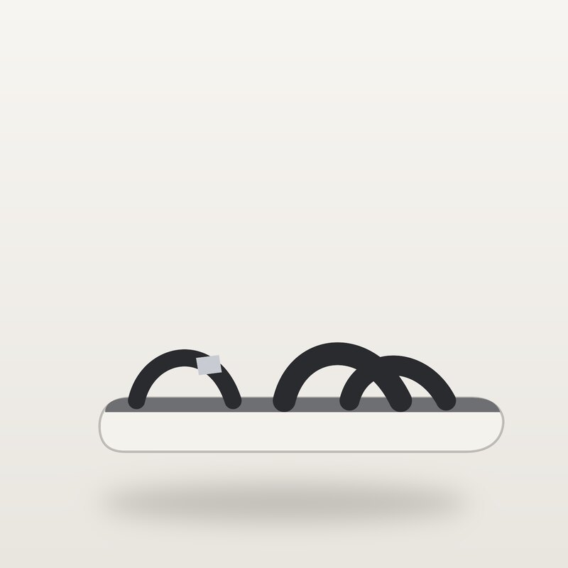 Suede Sandals, Black