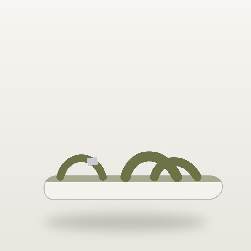 Canvas Sandals, Olive