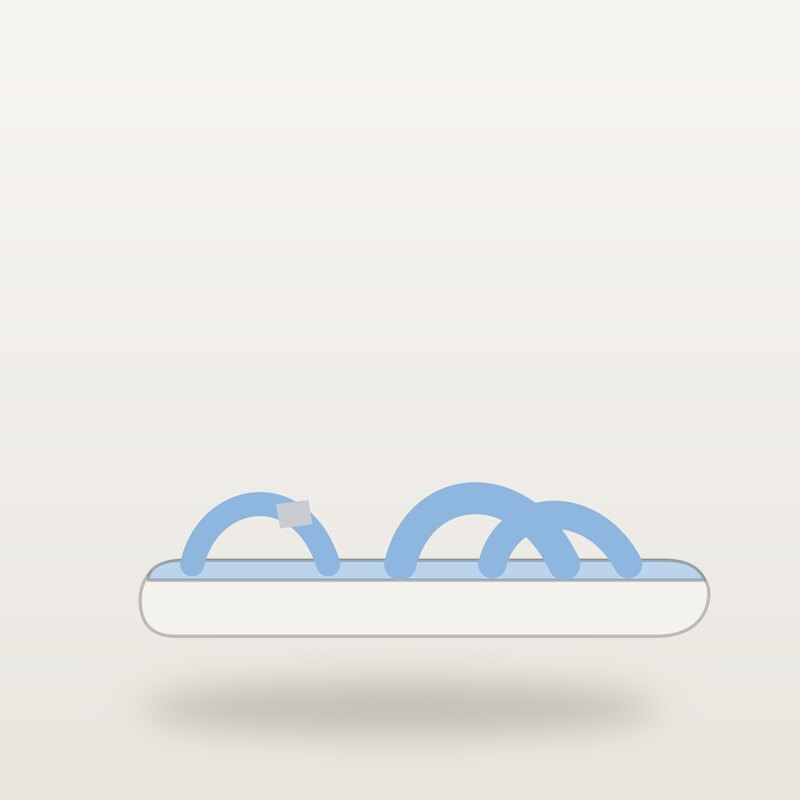 Leather Sandals, Sky Blue