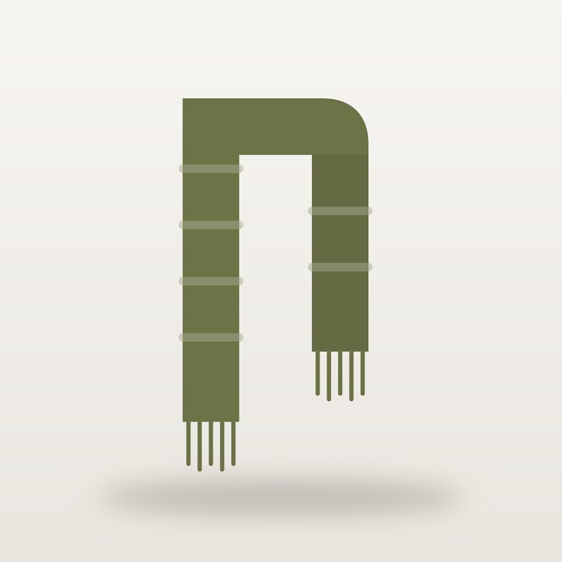 Wool Scarf, Olive