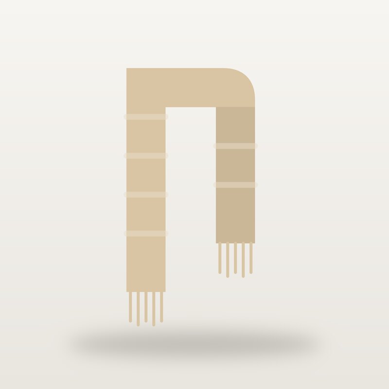 Wool Scarf, Sand