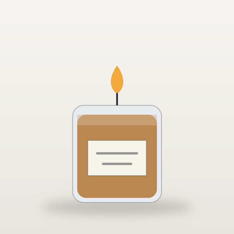 Wool Scented Candle, Camel