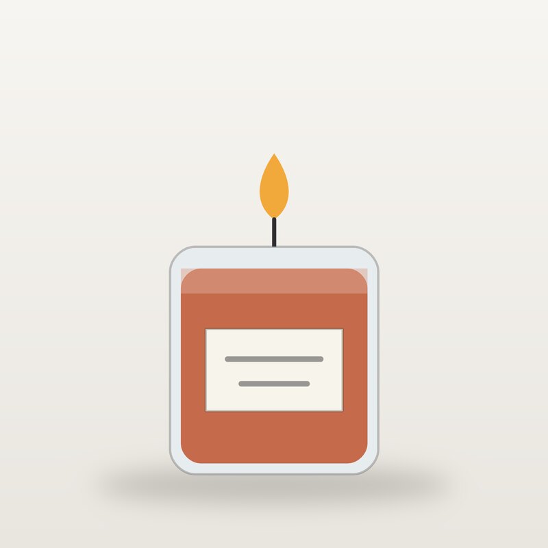 Oak Scented Candle, Terracotta