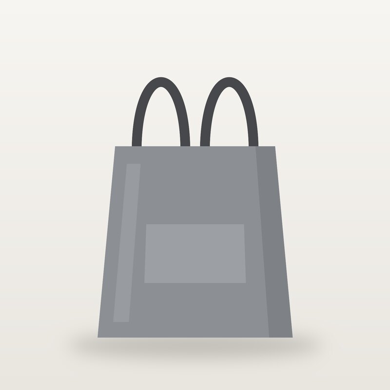 Canvas Shopper, Grey