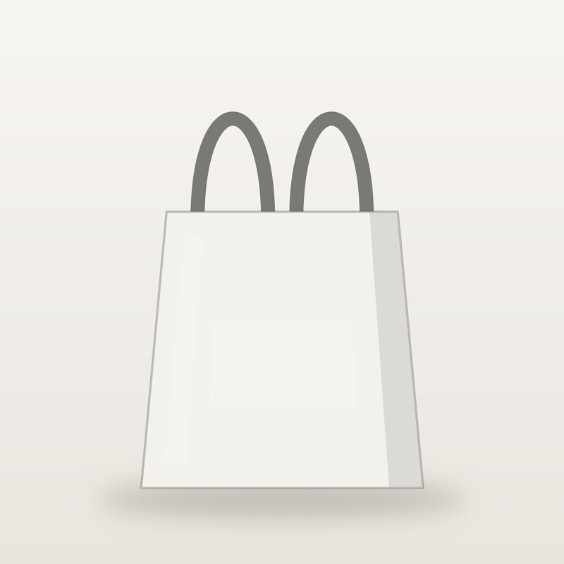 Canvas Shopper, White