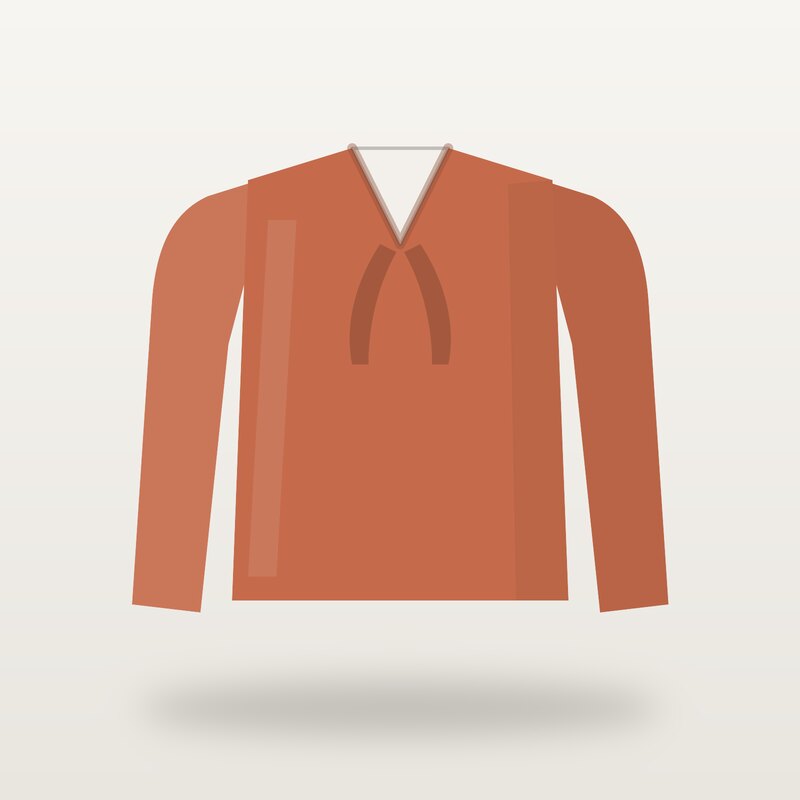 Cotton Silk Blouse, Terracotta
