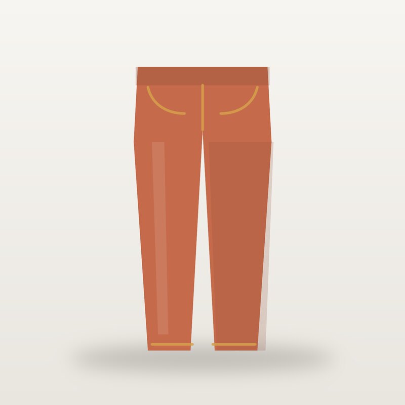 Cotton Slim Jeans, Terracotta