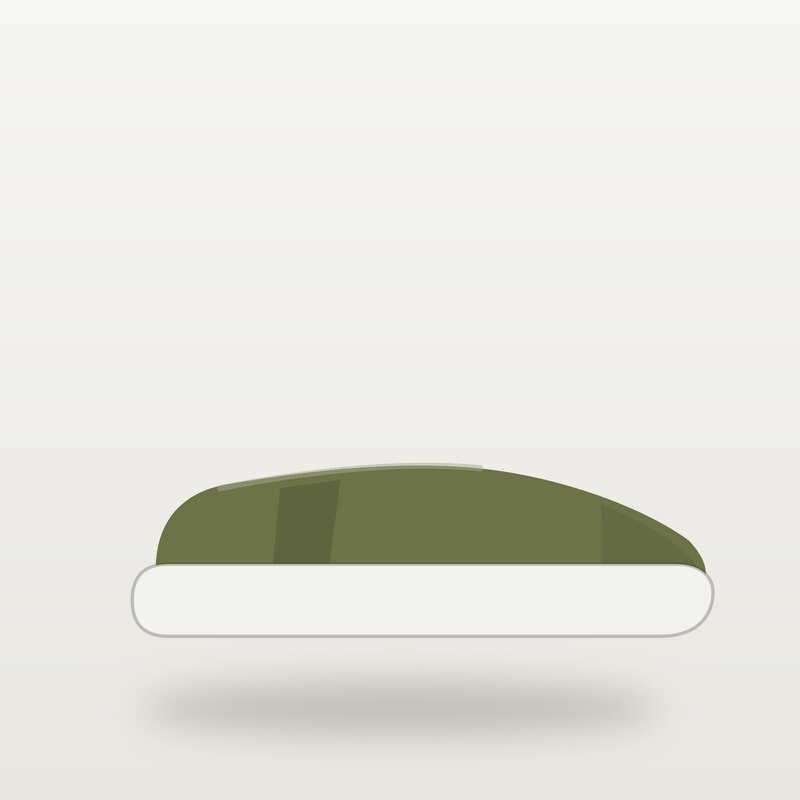 Suede Slip-ons, Olive