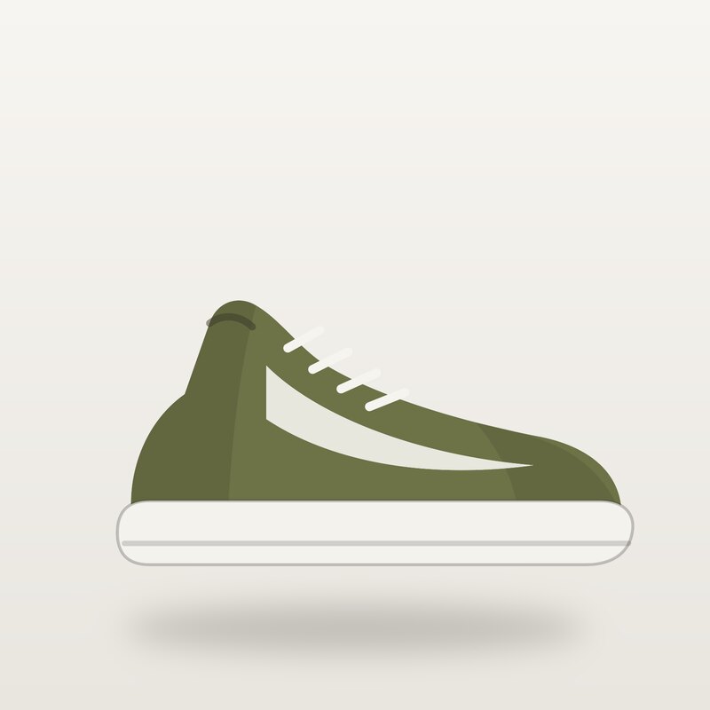 Cotton Sneakers, Olive
