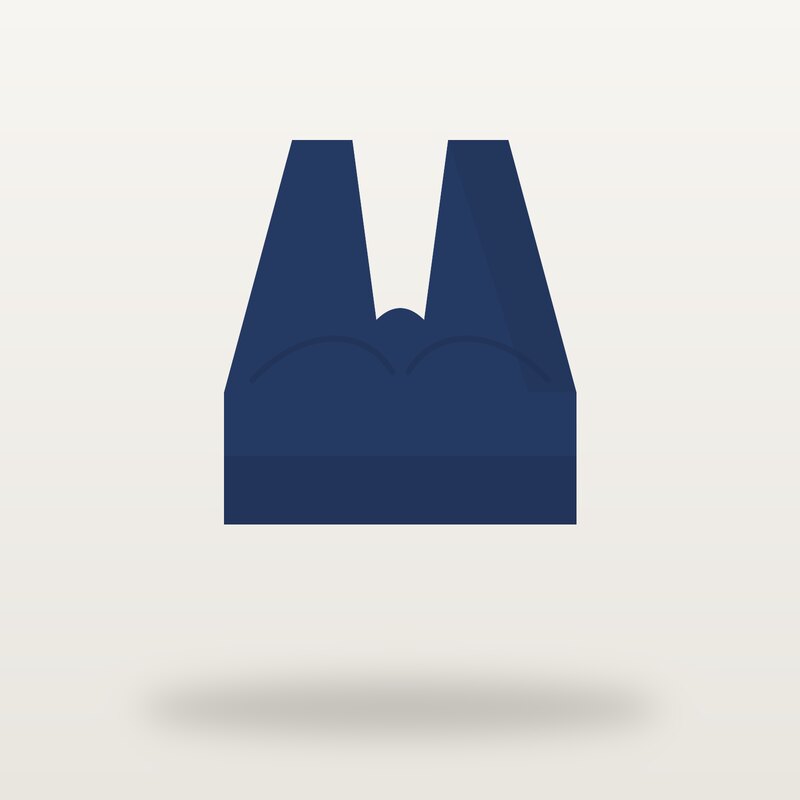 Dry-Fit Sports Bra, Navy