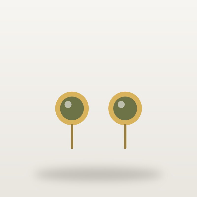 Gold-Plated Stud Earrings