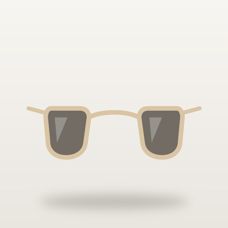 Leather Sunglasses, Sand