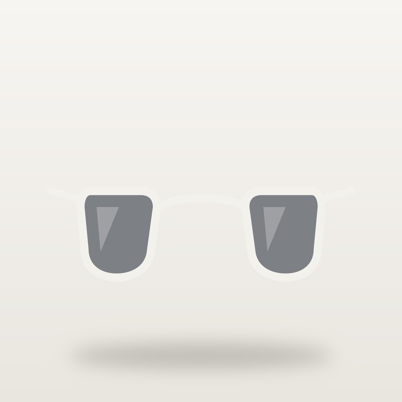Wool Sunglasses, White
