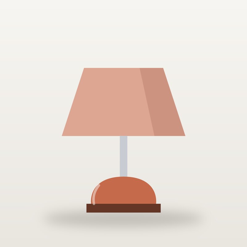 Wool Table Lamp, Terracotta