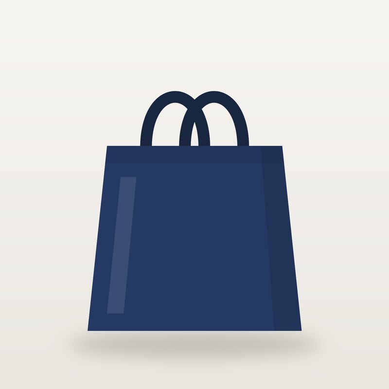 Nylon Tote Bag, Navy
