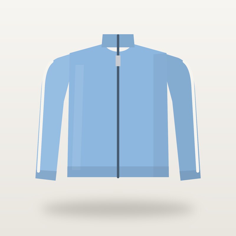 Recycled Track Jacket, Sky Blue