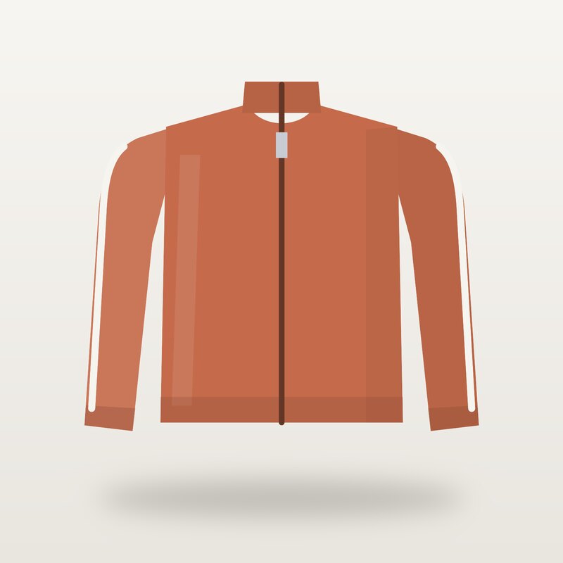 Recycled Track Jacket, Terracotta