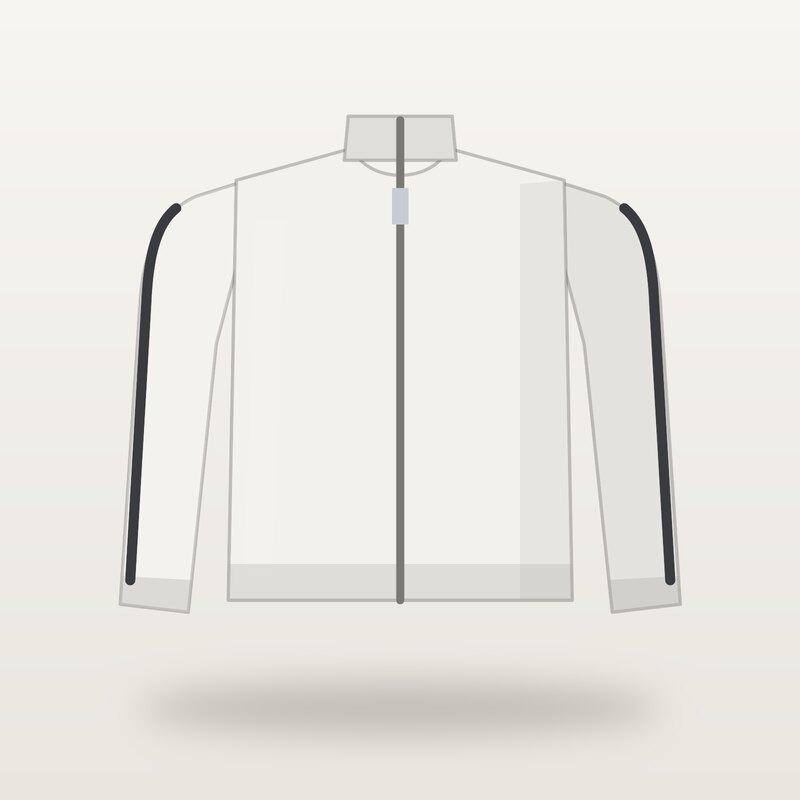 Lightweight Track Jacket, White