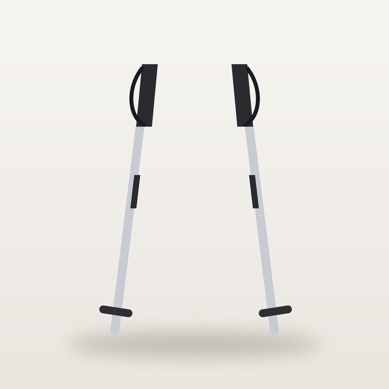 Packable Trekking Poles, Black