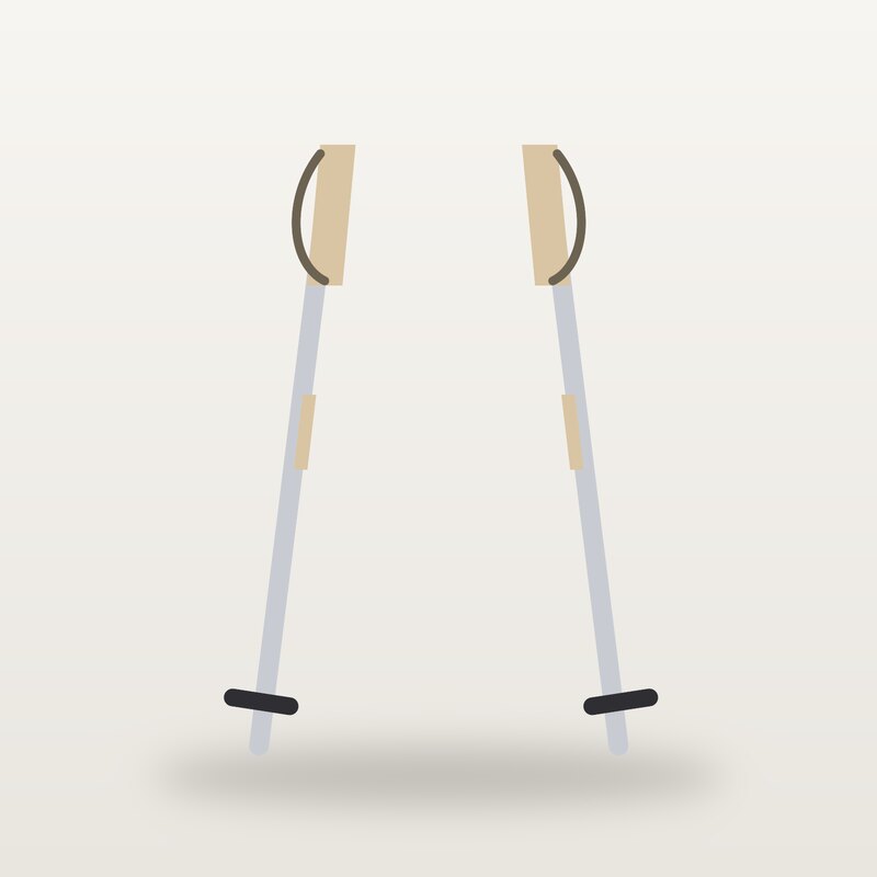 Windproof Trekking Poles, Sand
