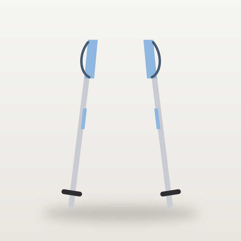Trail Trekking Poles, Sky Blue